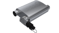 Picture of QTP 2-5in Weld-On 304SS Screamer Muffler w-Bolt-On QTEC Electric Cutout
