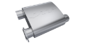 Picture of QTP 2-5in Weld-On 304SS Screamer Muffler Short Case w-Bolt-On QTEC Electric Cutout