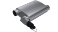 Picture of QTP 3in Weld-On 304SS Screamer Muffler w-Bolt-On QTEC Electric Cutout