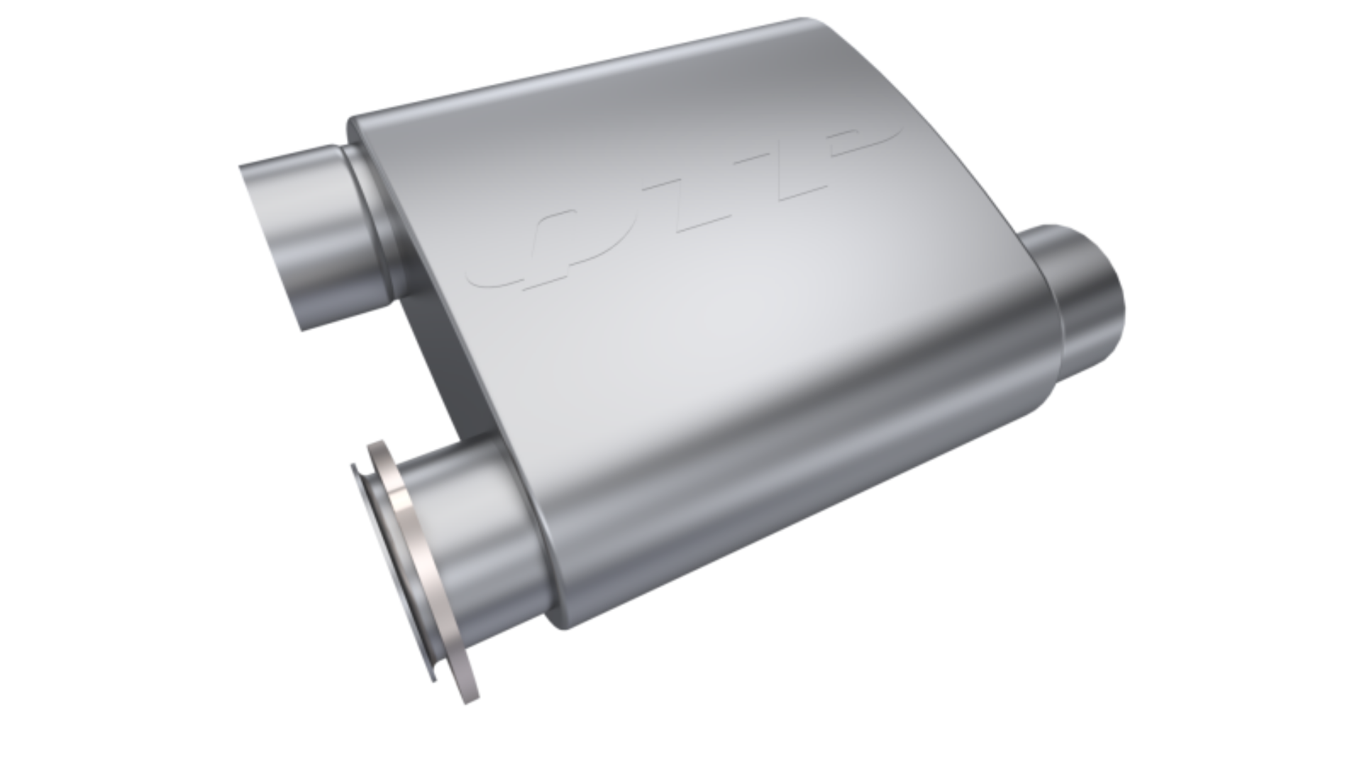 Picture of QTP 3in Weld-On Reverse 304SS Screamer Muffler Short Case w-Bolt-On QTEC Electric Cutout