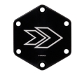Picture of NRG Engraved Arrow Horn Delete Button - White