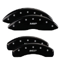 Picture of MGP 4 Caliper Covers Engraved F&R MGP Black Finish Silver Characters 11-18 Jeep Grand Cherokee