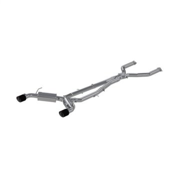 Picture of MBRP 16-19 Infiniti Q50 3-0L FWD-AWD 3in Cat Back w- 4-5in OD Carbon Fiber Tips - T304