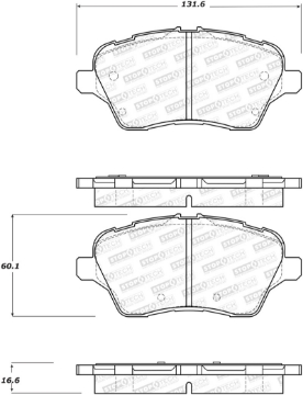 Picture of StopTech Performance 14-18 Ford Fiesta Front Brake Pads