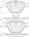 Picture of StopTech Street Select 12-19 BMW 640i Front Brake Pads