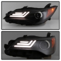 Picture of Spyder 15-17 Toyota Camry Projector Headlights - Black PRO-YD-TCAM15-LB-BK
