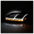 Picture of Spyder 08-15 Audi TT Halogen Projector Headlights w-Seq Turn Signal - Black PRO-YD-ATT08-BK
