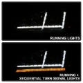 Picture of Spyder 08-15 Audi TT HID Xenon Projector Headlights w-Seq Turn Signal - Blk PRO-YD-ATT08-HID-BK