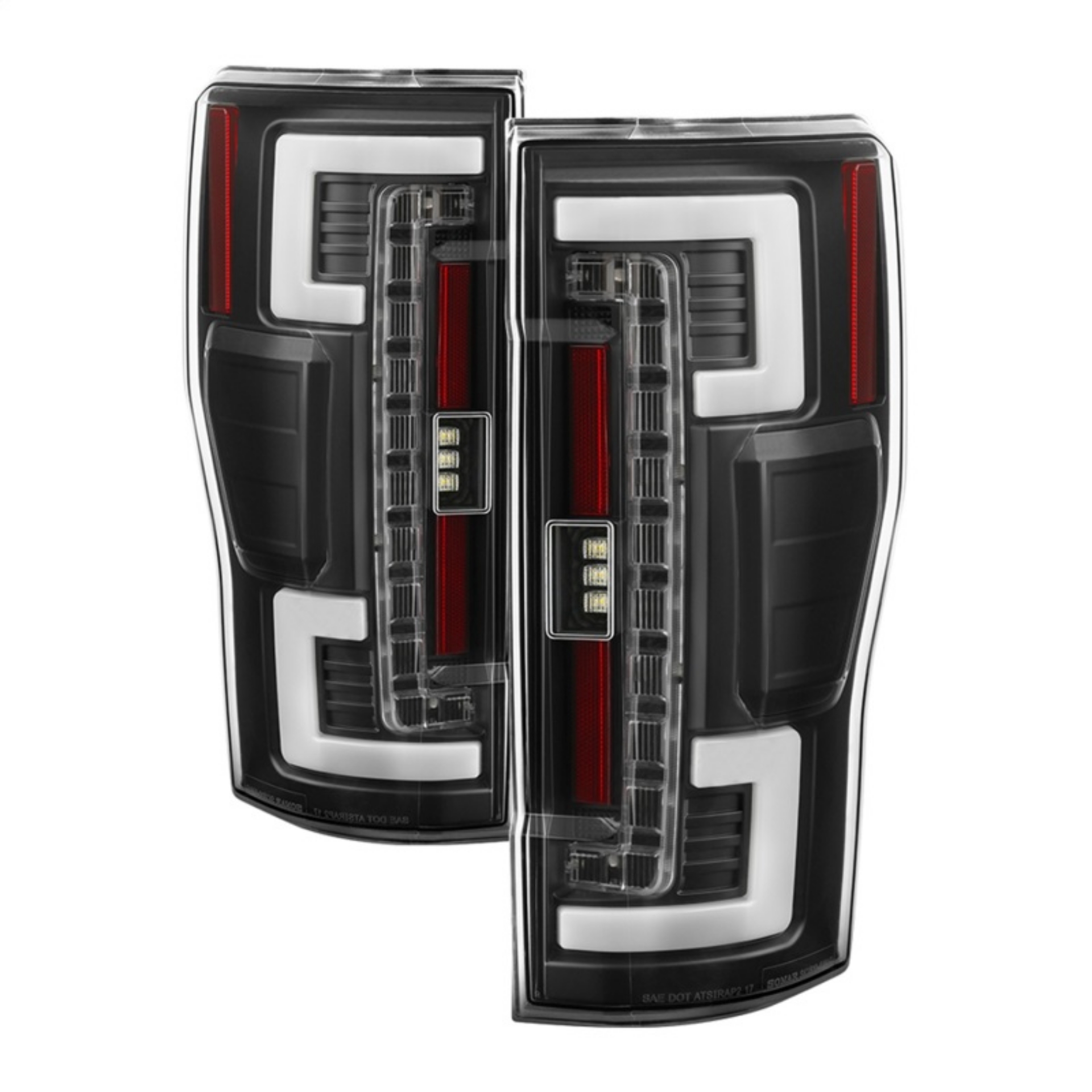 Picture of Spyder 17-18 Ford F250 w-Blind Spot Sens--LED Model Only LED Tail Lights-Blk ALT-YD-FS17BS-LED-BK