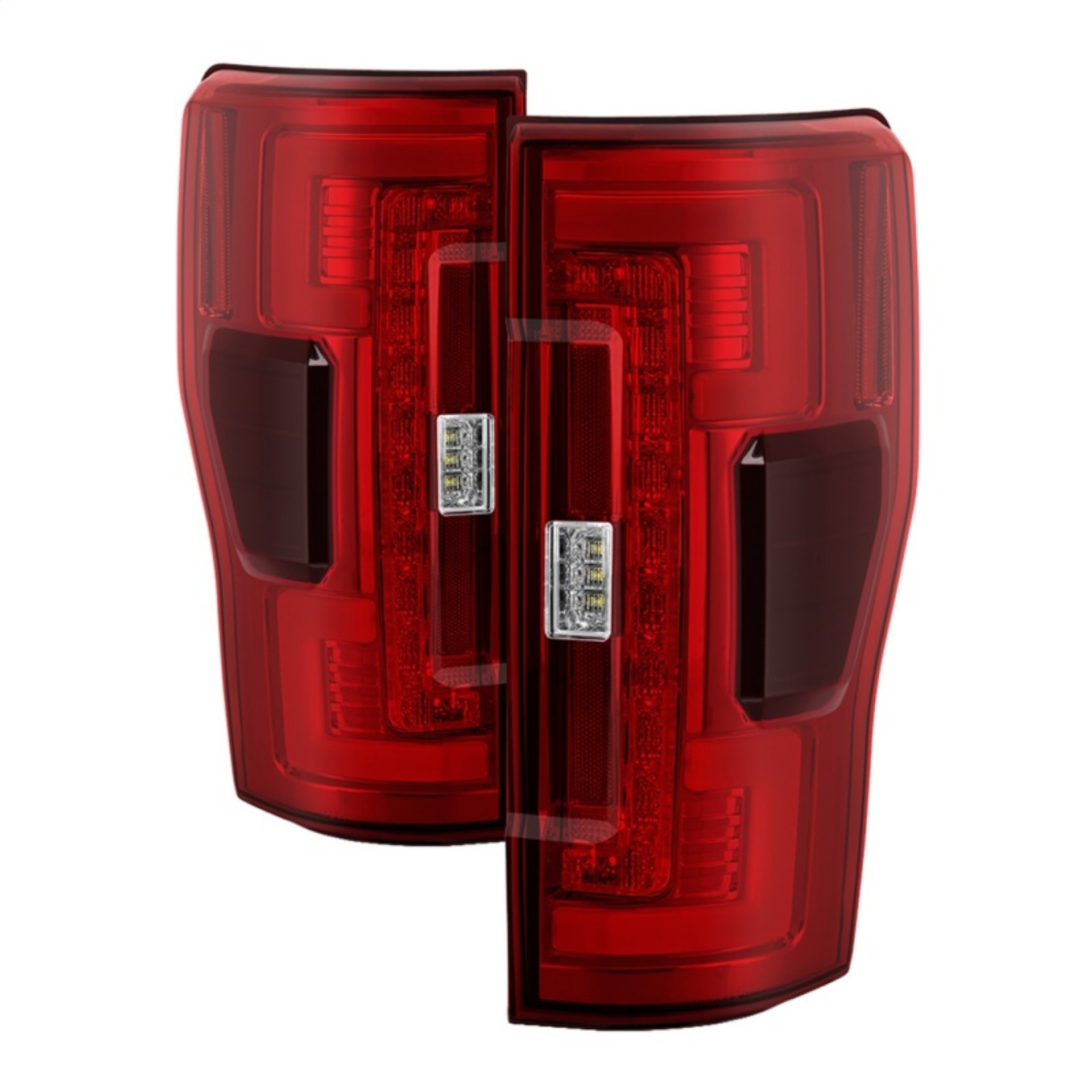 Picture of Spyder 17-18 Ford F-250 SD w-Blind Spot Sens LED Only Tail Lights - Red Clr ALT-YD-FS17BS-LED-RC