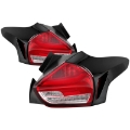 Picture of Spyder 15-17 Ford Focus Hatch LED Tail Lights w-Indicator-Reverse - Red Clr ALT-YD-FF155D-LED-RC