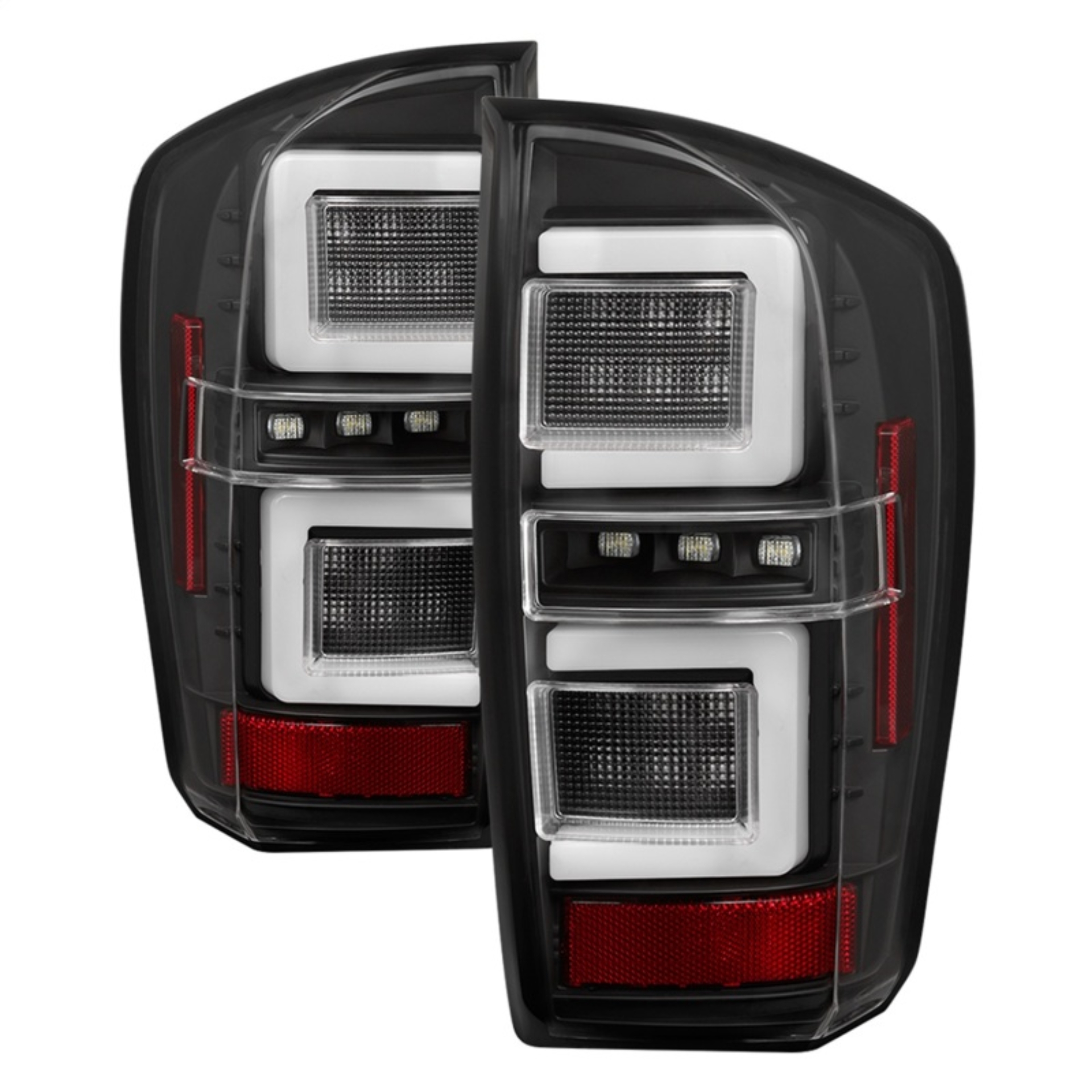 Picture of Spyder 16-17 Toyota Tacoma LED Tail Lights - Black ALT-YD-TT16-LED-BK
