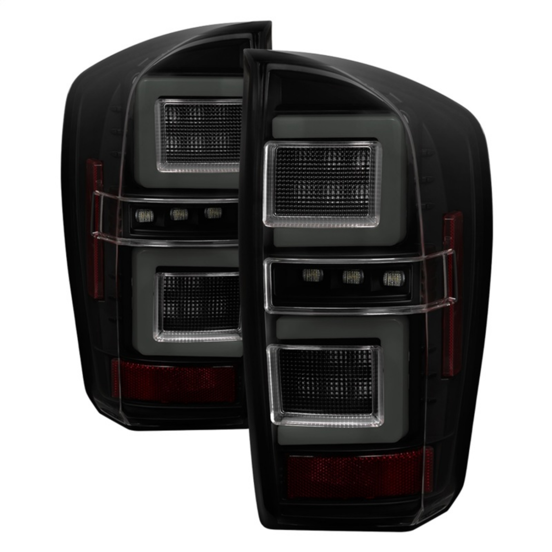 Picture of Spyder 16-17 Toyota Tacoma LED Tail Lights - Black Smoke ALT-YD-TT16-LED-BSM