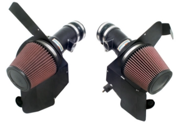 Picture of K&N 06-07 BMW M5 5-0L Flat Black Typhoon Short Ram Intake