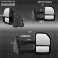 Picture of xTune 08-15 Ford Super Duty LED Telescoping Manual Mirrors - Smk Pair MIR-FDSD08S-G4-MA-RSM-SET
