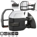 Picture of xTune 08-15 Ford F-250 SD Heated Adj LED Signal Chrome Mirrors - Smk MIR-FDSD08S-G5-PW-RSM-SET