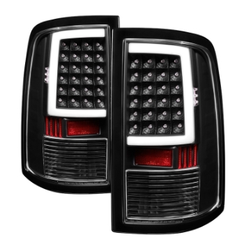 Picture of xTune 09-18 Dodge Ram 1500 Incandescent Model LED Tail Lights - Blk ALT-ON-DR09-LBLED-BK