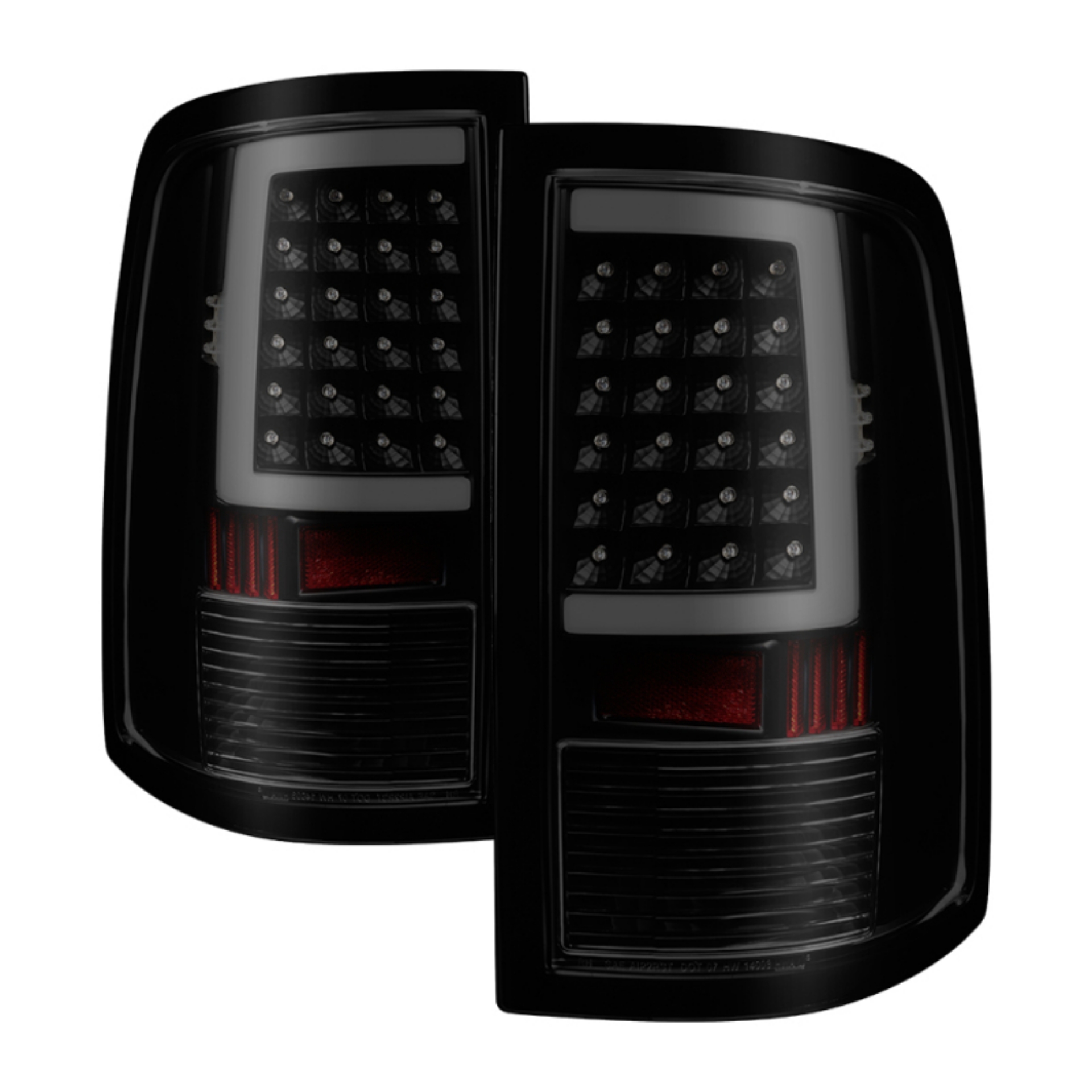 Picture of xTune 09-18 Dodge Ram 1500 LED Tail Lights - Black Smoke ALT-ON-DR09-LBLED-BSM