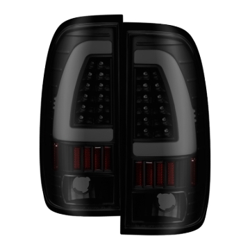 Picture of xTune 97-03 Ford F-150 Light Bar LED Tail Lights - Black Smoke ALT-ON-FF15097-LBLED-BSM