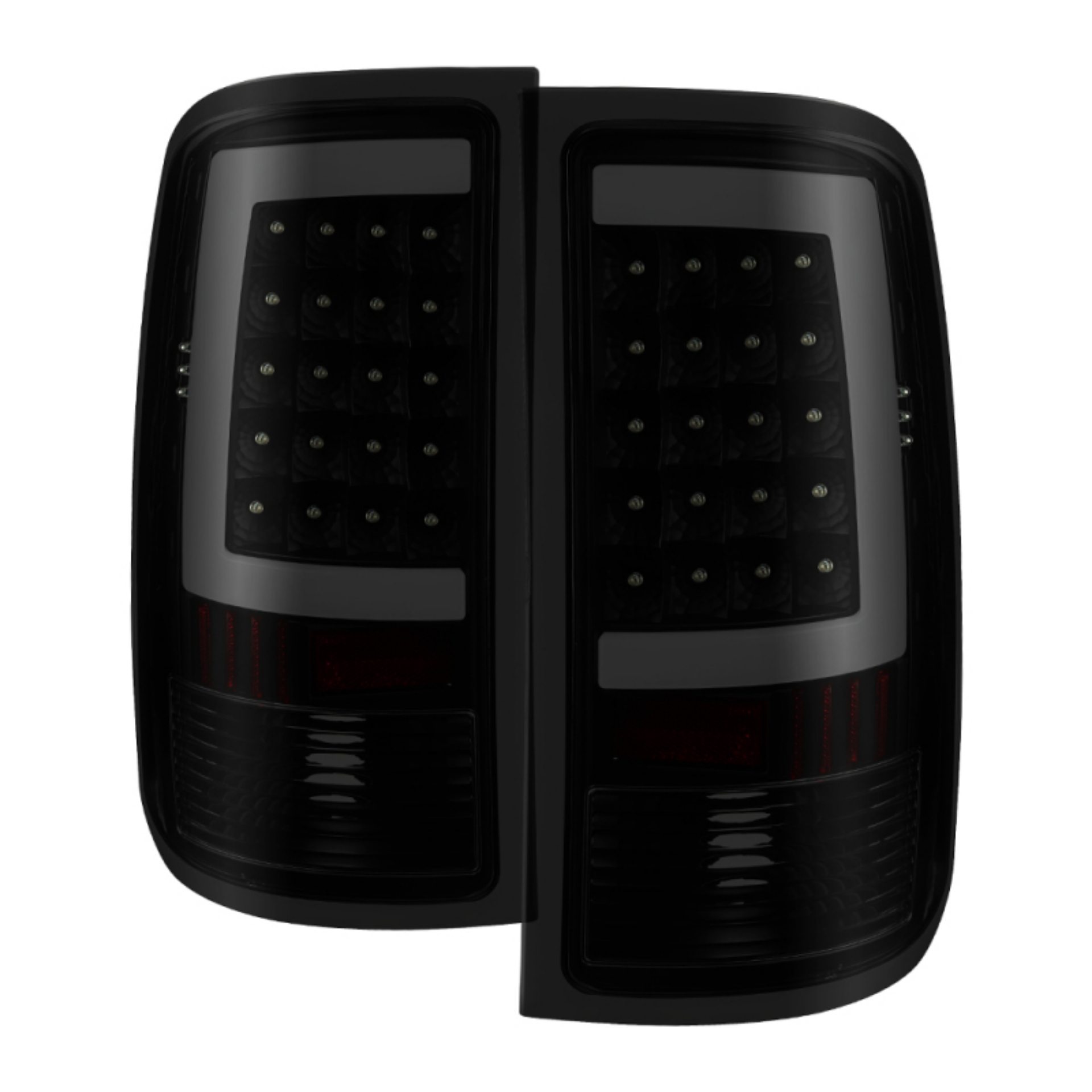 Picture of xTune 07-13 GMC Sierra 1500 LED Tail Lights - Black Smoke ALT-ON-GS07-G2-LED-BSM