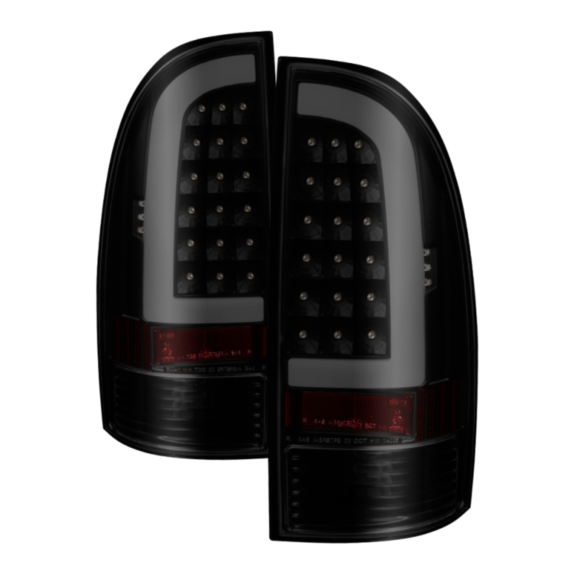 Picture of xTune 05-15 Toyota Tacoma Excl LED Tail Lights LED Tail Lights - Blk Smk ALT-ON-TT05-LBLED-BSM
