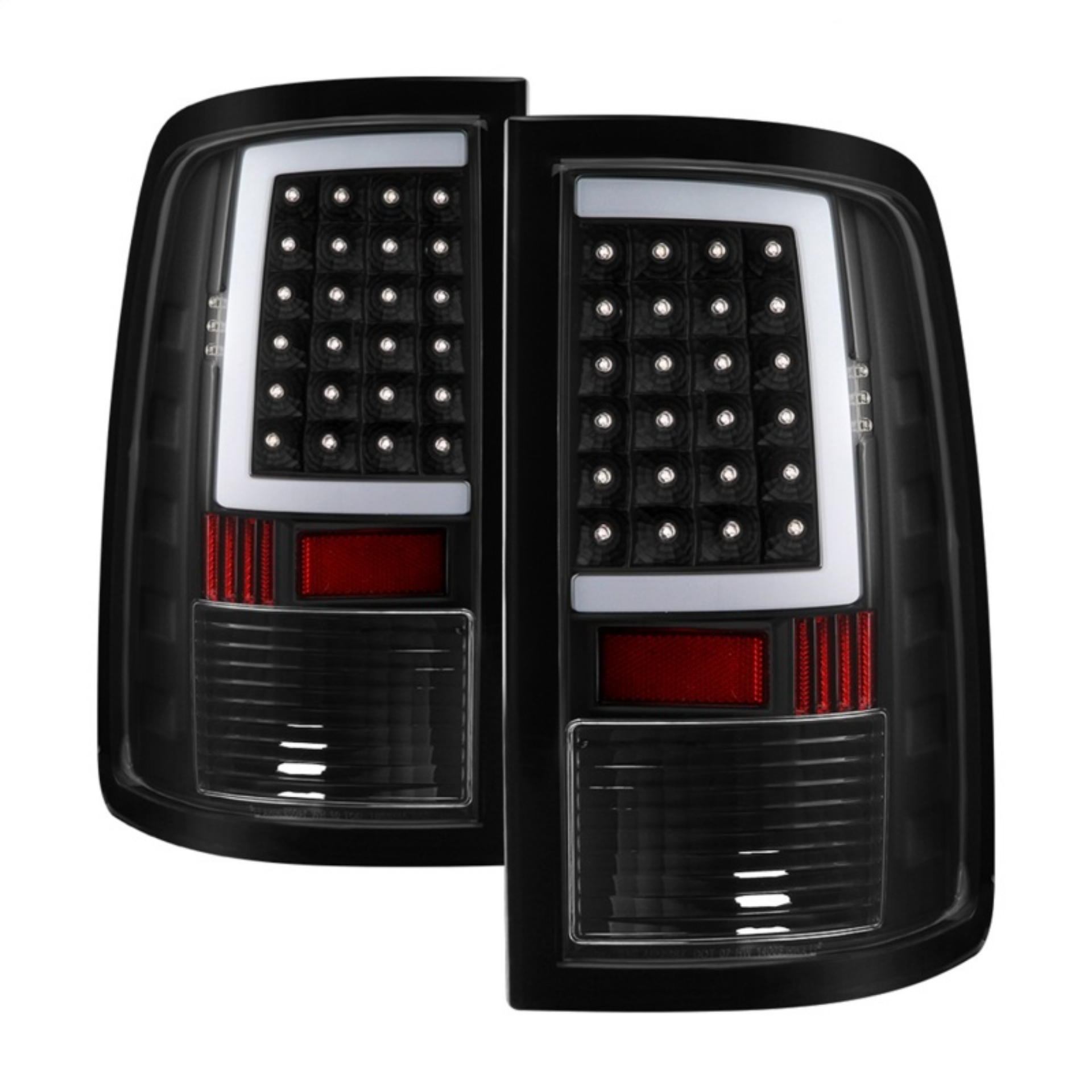 Picture of xTune 13-18 Dodge Ram 1500 LED Tail Lights - Black ALT-ON-DRAM13V2-LBLED-BK