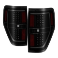 Picture of xTune 09-14 Ford F-150 Light Bar LED Tail Lights - Black Smoke ALT-JH-FF15009-LBLED-BSM