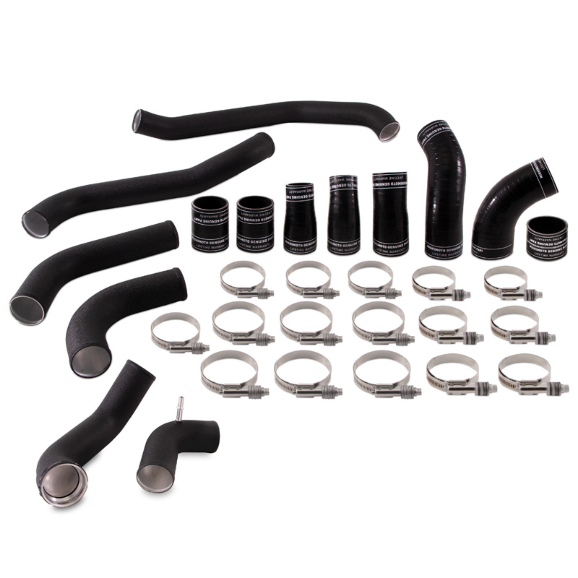 Picture of Mishimoto 2017+ Ford F150 3-5L EcoBoost Intercooler Pipe Kit - Wrinkle Black