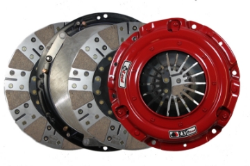 Picture of McLeod RXT Twin Disc Clutch 6 Bolt LS Motor 9 11-16 x 1 1-4 x 14 Spline Bronze Facing 0 Balance 168T