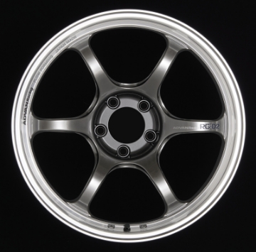 Picture of Advan RG-D2 17x8-0 +44 5-114-3 Machining & Racing Hyper Black Wheel