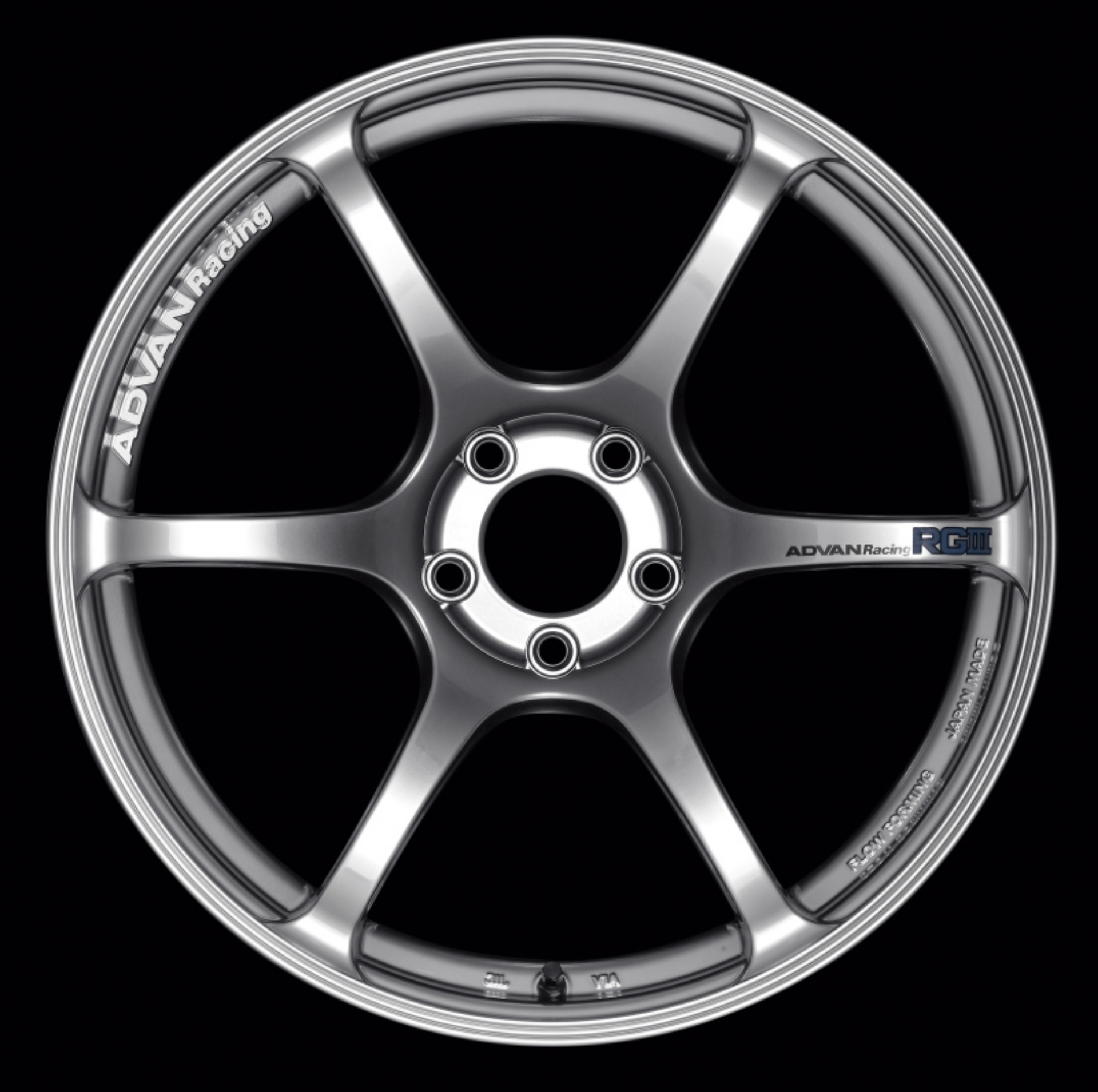 Picture of Advan RGIII 17x8-0 +38 5-114-3 Racing Hyper Black Wheel