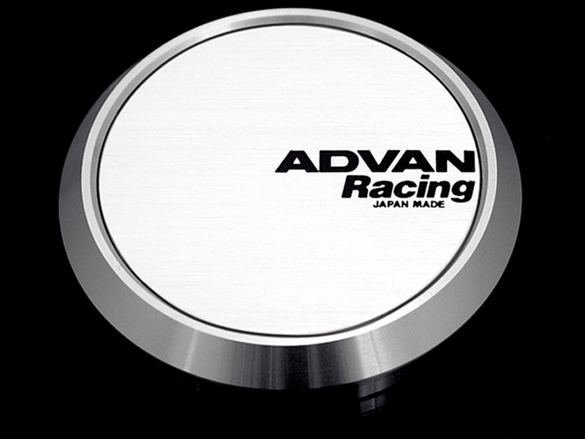 Picture of Advan 73mm Flat Centercap - White-Silver Alumite