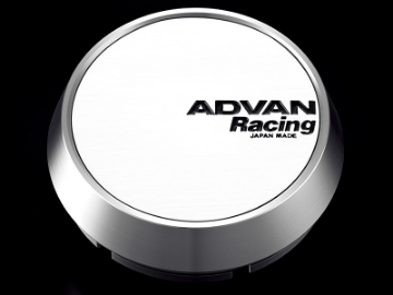Picture of Advan 63mm Middle Centercap - White-Silver Alumite