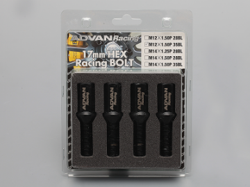 Picture of Advan Wheel Bolt 28mm Thread Black - 4 Pack