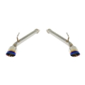 Picture of Remark 2017+ Infiniti Q60 Axle Back Exhaust w-Burnt Stainless Double Wall Tip