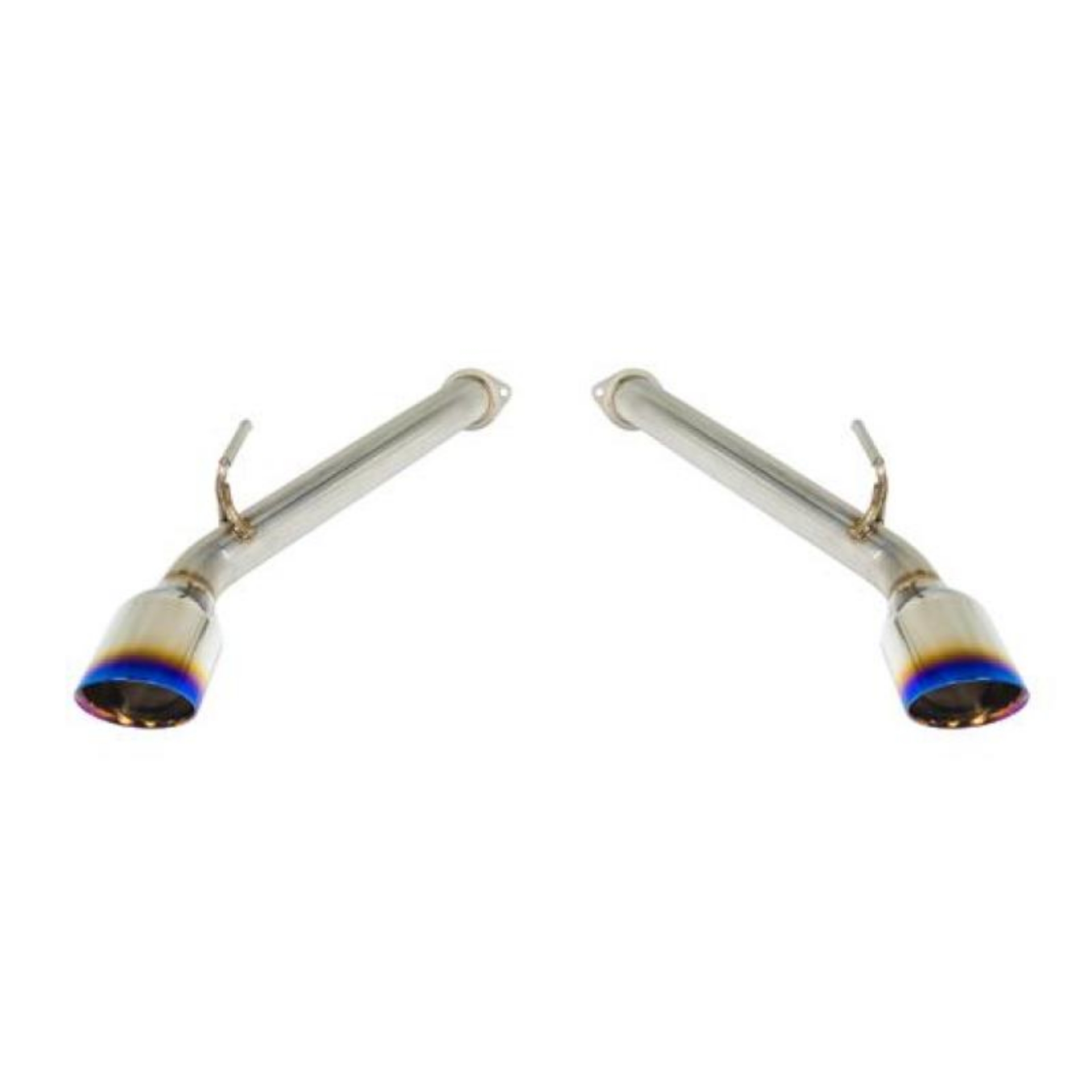 Picture of Remark 2017+ Infiniti Q60 Axle Back Exhaust w-Burnt Stainless Double Wall Tip