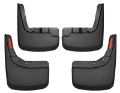 Picture of Husky Liners 19-23 Chevrolet Silverado 1500 Excl- ZR2-TBoss Front and Rear Mud Guards - Black