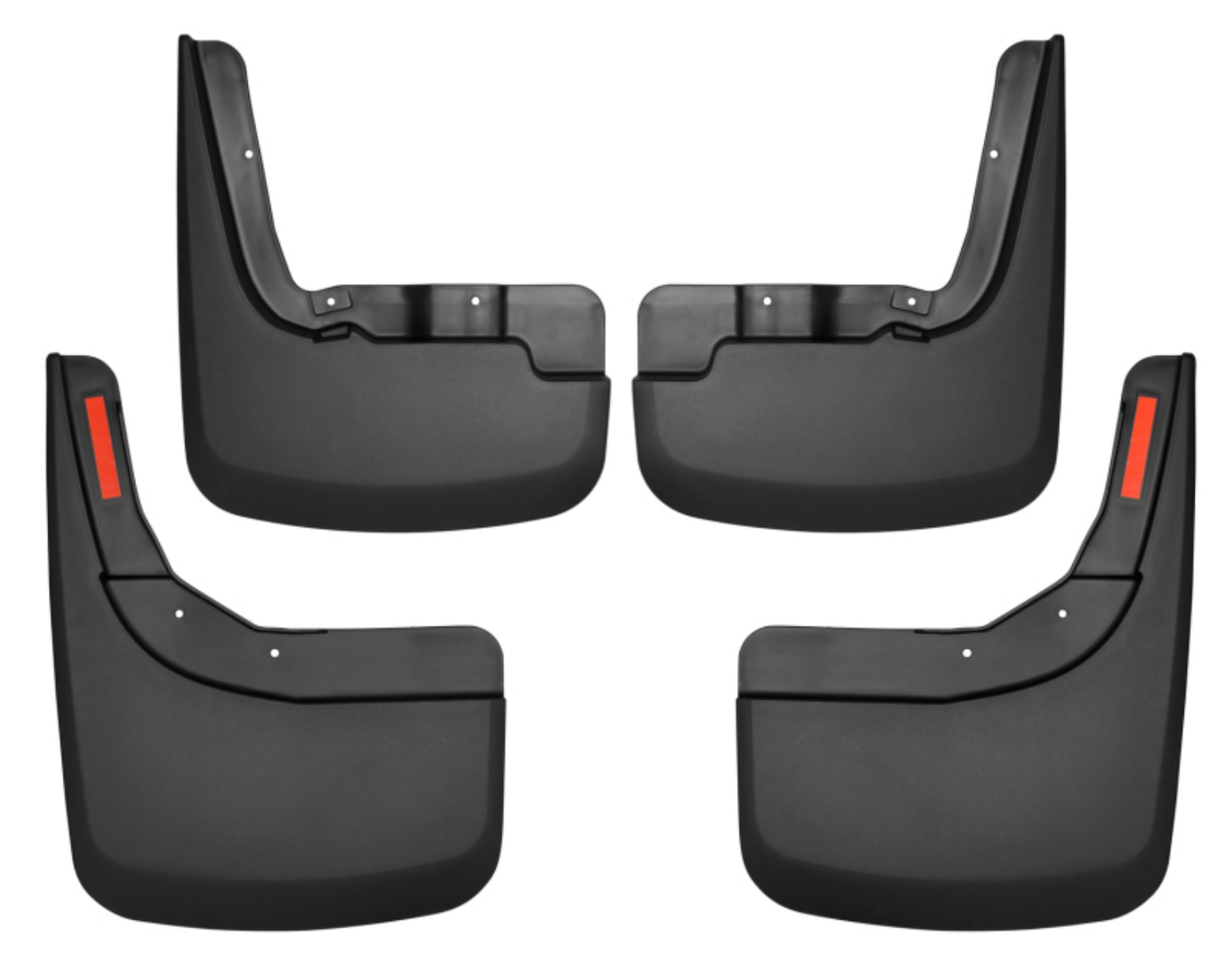 Picture of Husky Liners 19-23 Chevrolet Silverado 1500 Excl- ZR2-TBoss Front and Rear Mud Guards - Black