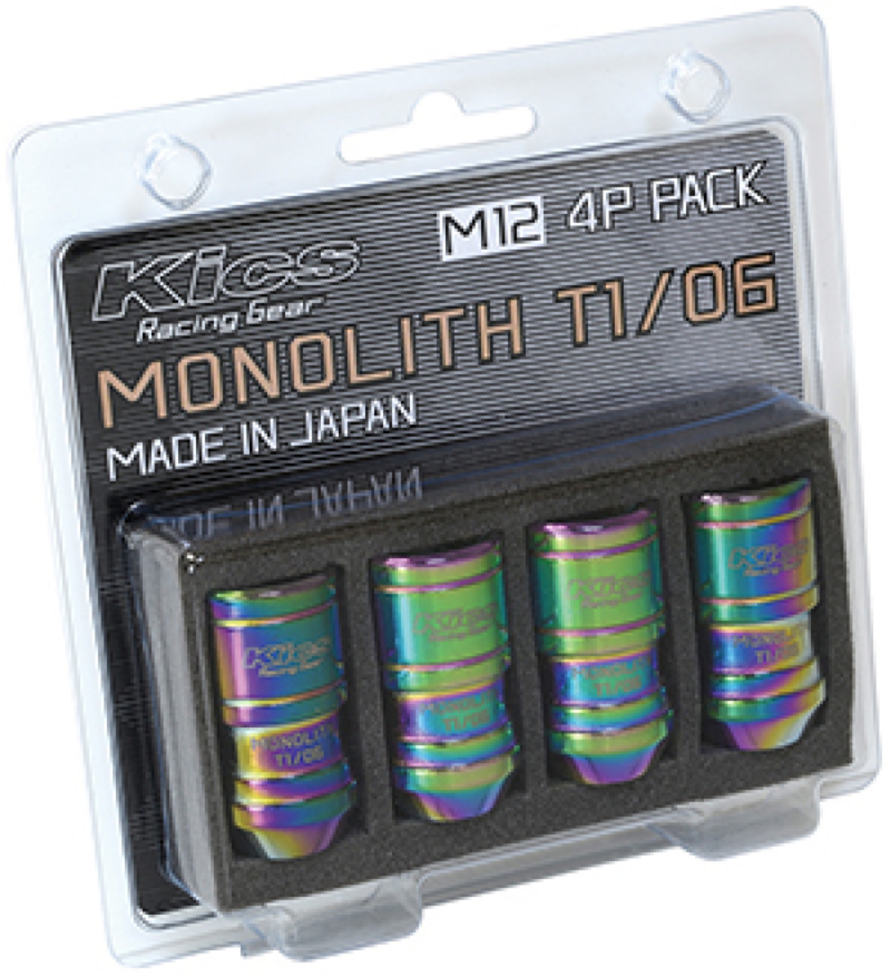 Picture of Project Kics 12 x 1-5 Neochrome T1-06 Monolith Lug Nuts - 4 Pcs