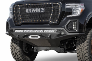 Picture of Addictive Desert Designs 2019 GMC Sierra 1500 SF Front Bumper w- Winch Mount&Sensor Cutout