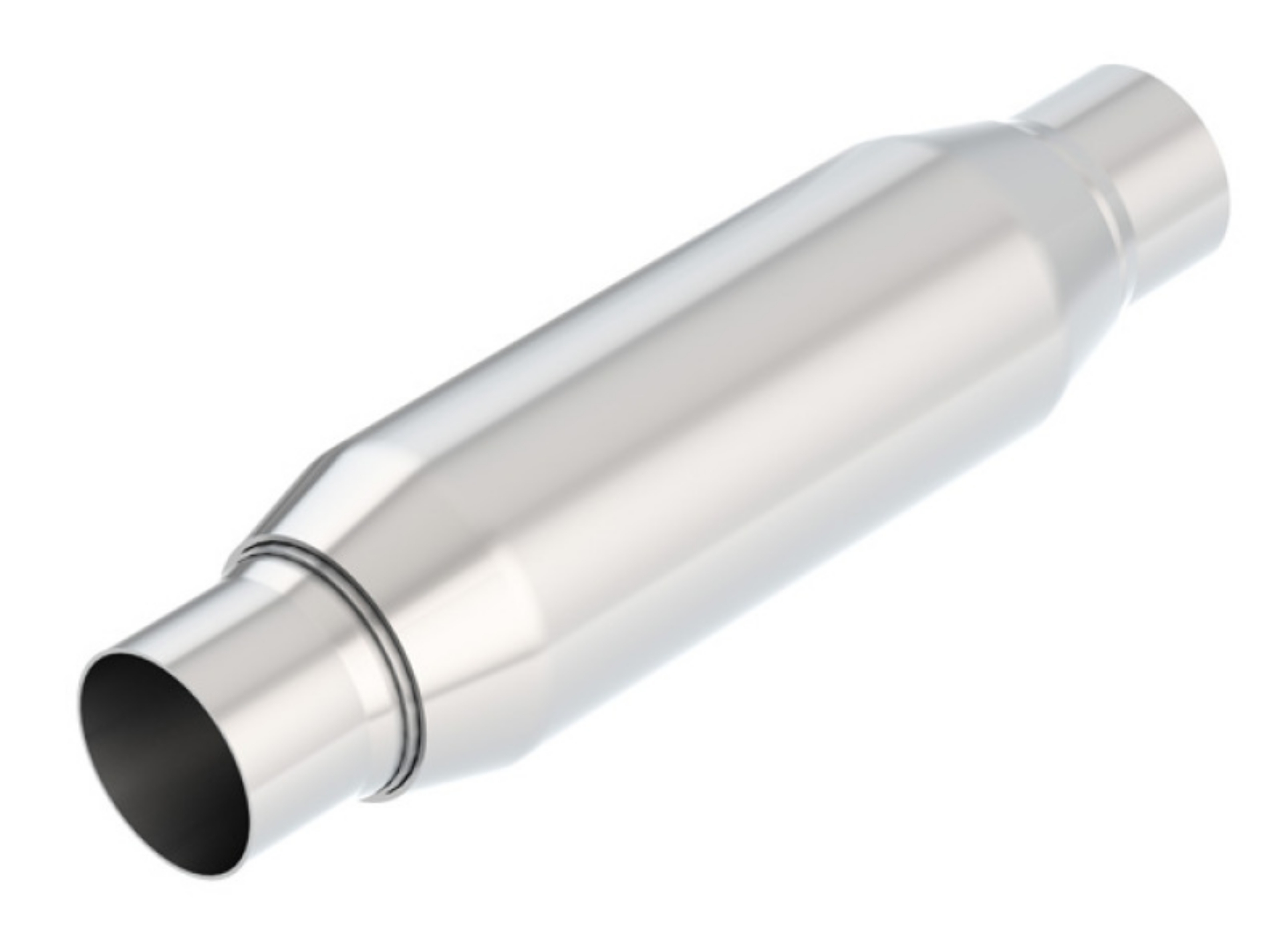 Picture of Borla CrateMuffler Resonator Option 2-25in Center-Center 3-5in Round x 10in