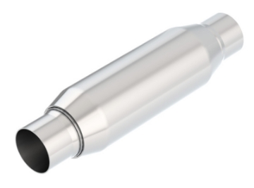 Picture of Borla CrateMuffler Resonator Option 2-25in Center-Center 3-5in Round x 10in