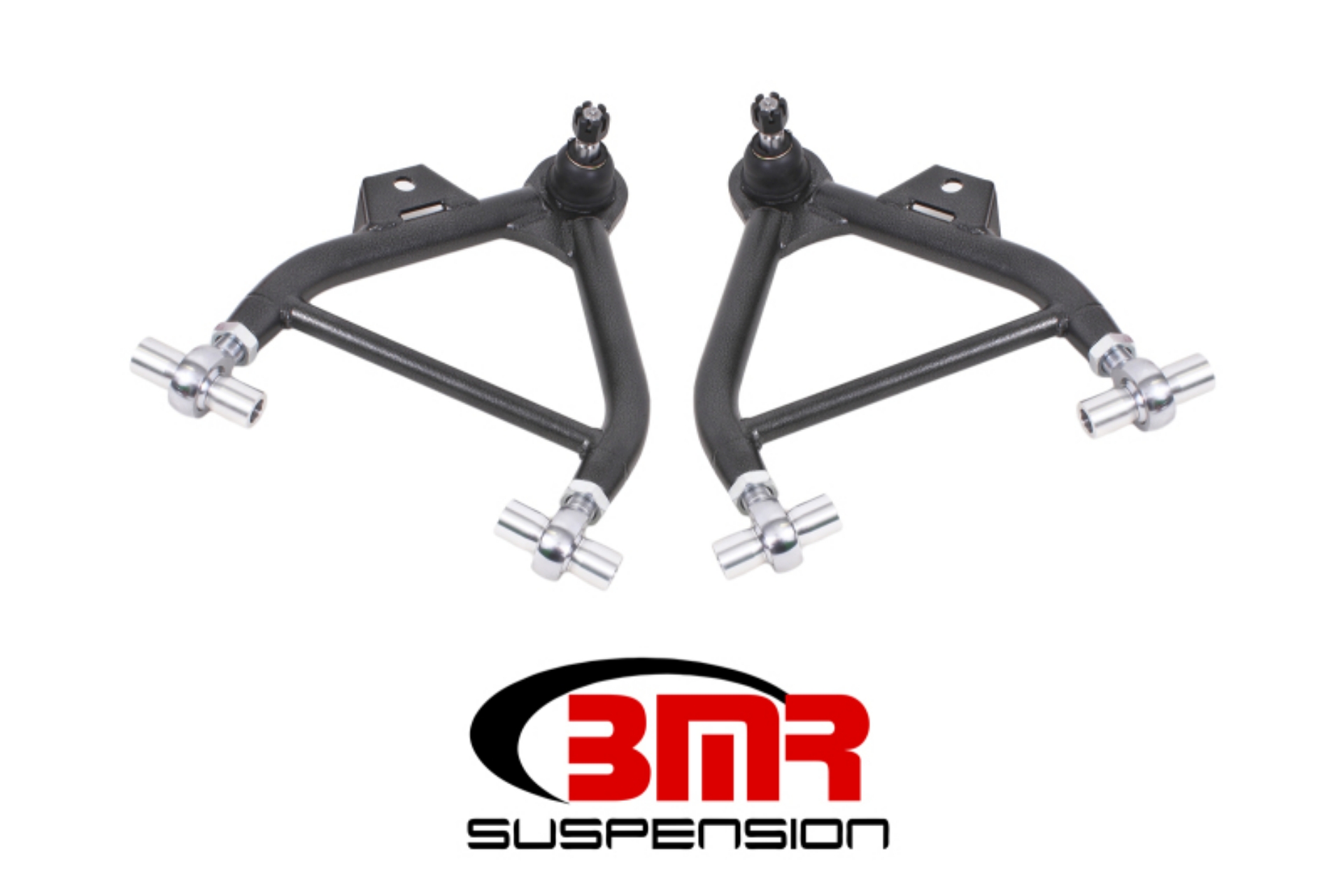 Picture of BMR 79-93 Mustang Lower A-Arms Coilover Only w- Adj- Rod End Tall Ball Joint - Black Hammertone