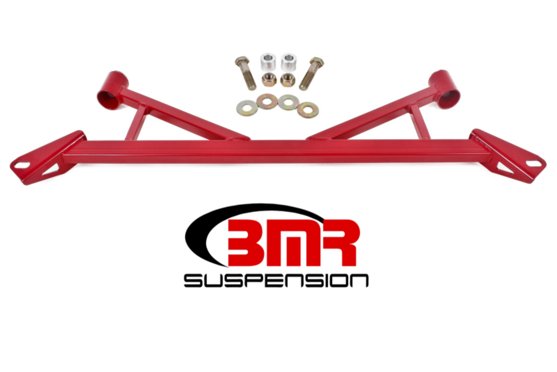 Picture of BMR 15-17 S550 Mustang Front 4-Point Subframe Chassis Brace - Red