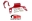 Picture of BMR 11-14 S197 Mustang Front Driveshaft Safety Loop - Red
