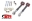Picture of BMR 16-17 6th Gen Camaro Rear Sway Bar End Link Kit - Black Hammertone