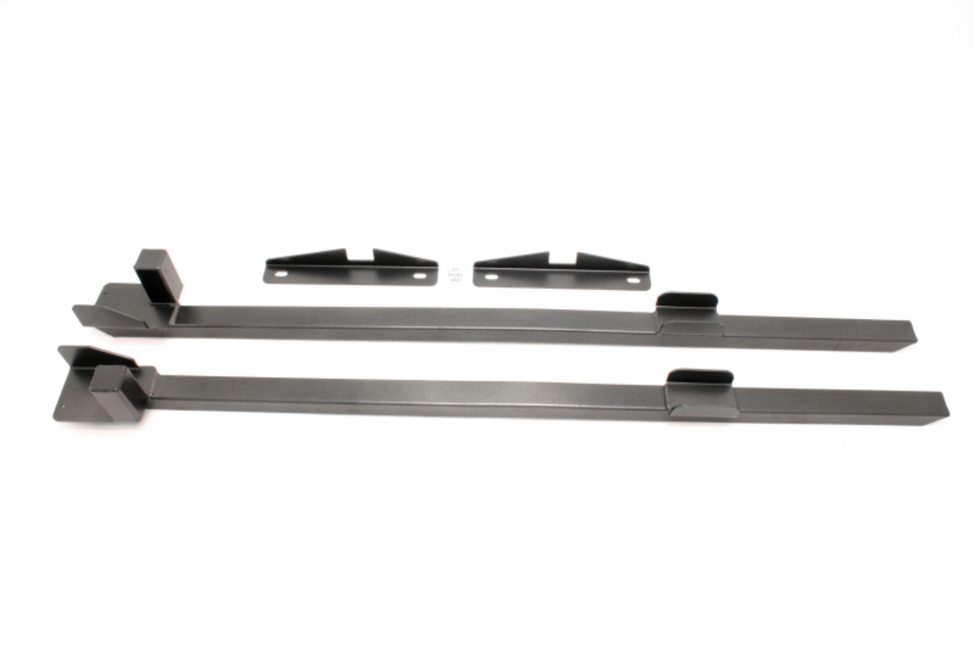 Picture of BMR 79-93 Fox Mustang Weld-On Boxed Subframe Connectors Outside Frame Exhaust - Black Hammertone