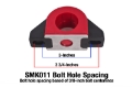Picture of BMR Universal 1-5in Billet Aluminum Sway Bar Mount Mount Polyurethane - Black