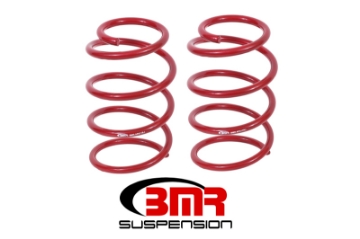 Picture of BMR 05-14 S197 Mustang GT Front Performance Version Lowering Springs - Red