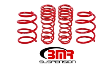 Picture of BMR 05-14 S197 Mustang GT Handling Version Lowering Springs Set Of 4 - Red